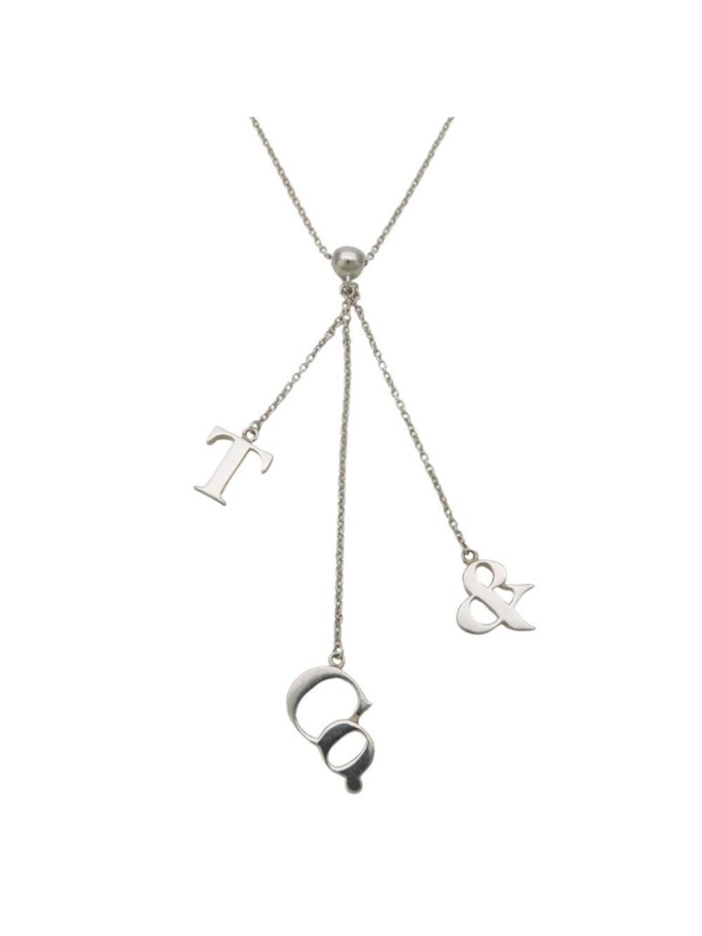 Tiffany & Co Necklace Logo 925 Sterling Silver Swing Pendant
